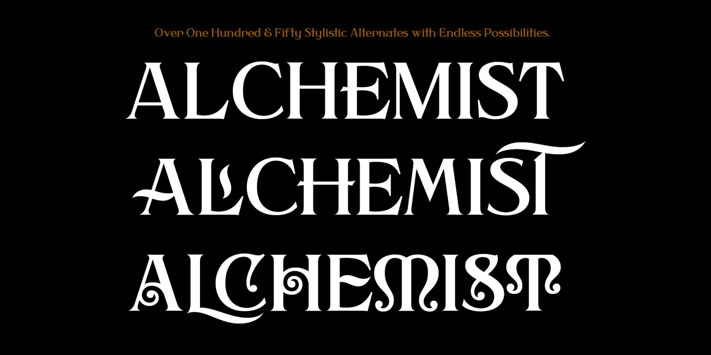 Ejemplo de fuente Alchemist Regular